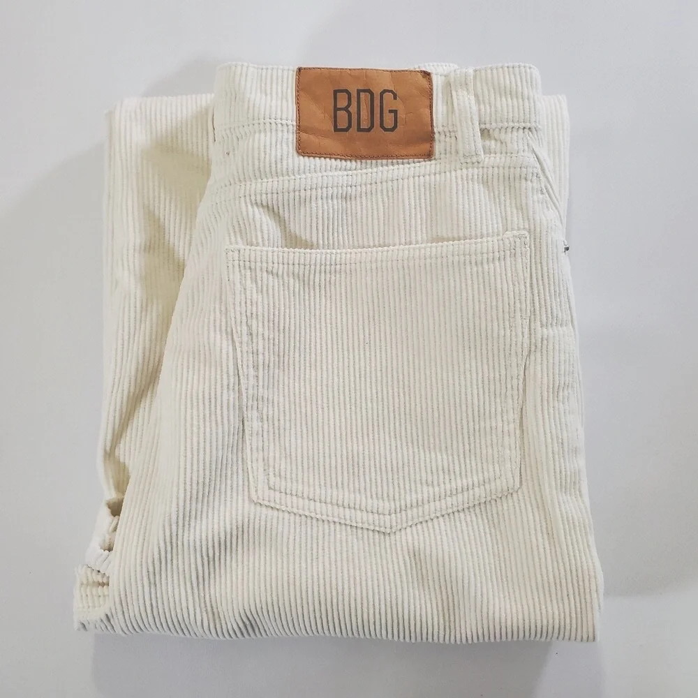BDG Wide Leg Pants in Cream